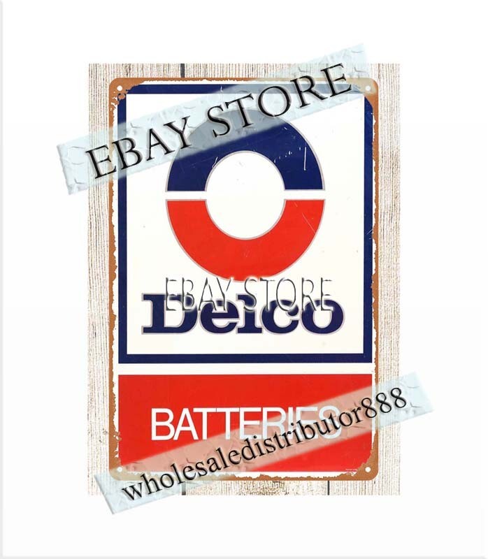 Vintage Metal Tin Sign Battery Collectible Wall Art Bedroom Decor-image