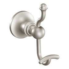 Moen DN4403BN Double Robe Hook in Spot Resist Brushed Nickel