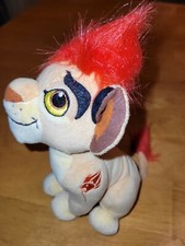 Juguete de peluche de colección Disney Lion Guard Kion hijo de Simba 7" pelo rojo