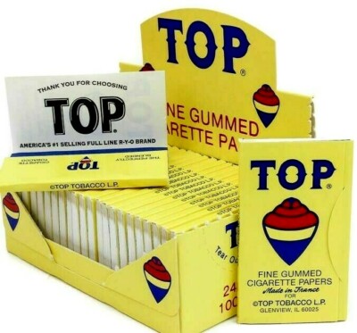 Top Rolling Papers 100 Leaves Pk Buy4 2 14 Pk Tops Rolling Papers Usa Shpd Ebay