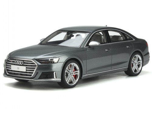 Audi A8 D5 S8 2020 daytona gris met. Modèle Voiture GT856 GT-Spirit 1:18 - Photo 1/7