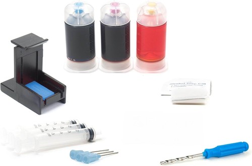 Black & Tri-Color Ink Refill Box Kit for Canon PG-240/CL-241, PG-240XL/CL-241XL - Picture 2 of 3