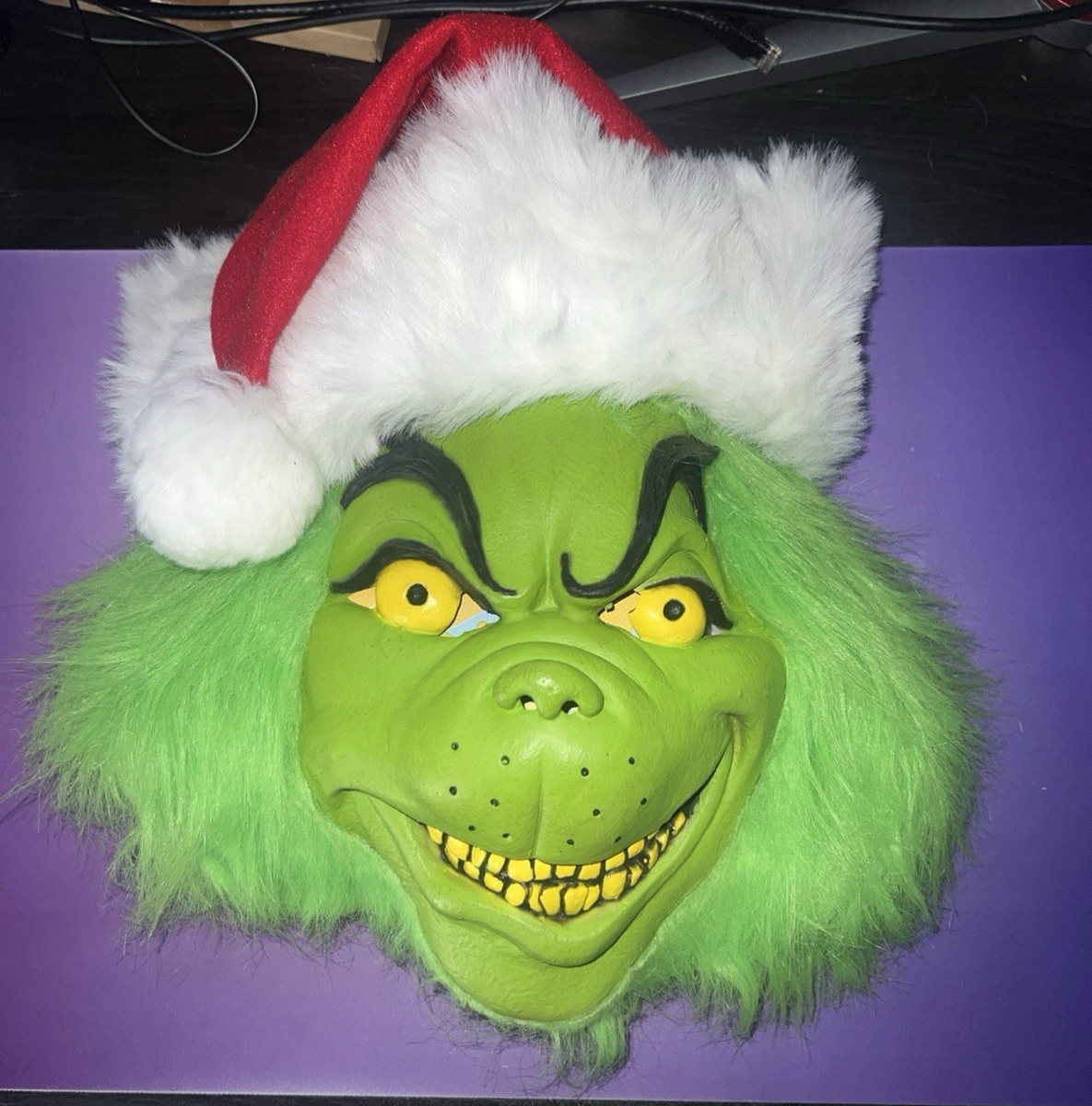 The Grinch That Stole Christmas Mask Costume Adult Cosplay Helmet