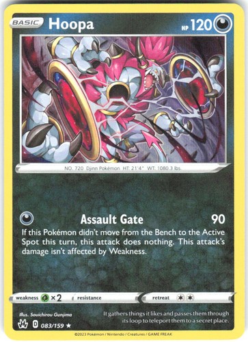Hoopa 083/159 SWSH: Crown Zenith Holofoil