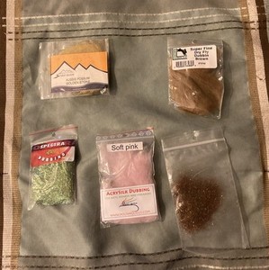 Mixed Fly Tying Dubbing Lot - 5 Packages