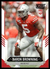 2021 Score Baron Browning Rookie Ohio State Buckeyes #385