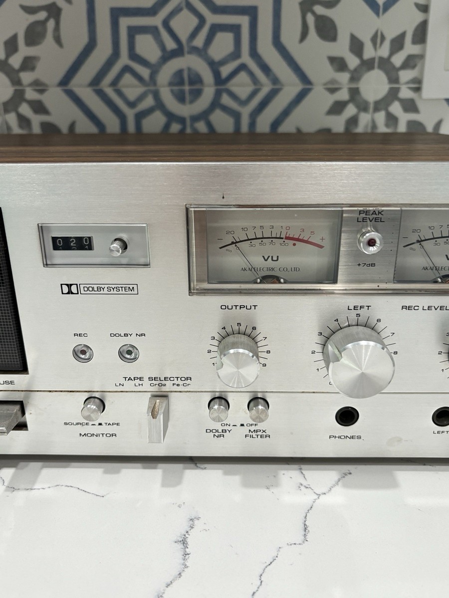 AKAI GXC-725D Stereo Cassette Deck – Vintage Made in Japan Tested