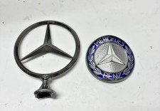 Prewar Mercedes Benz 170v Radiator Star Enamel Badge Wwii German Bringback 1930 Prewar Mercedes Benz 170v Radiator Star Enamel Badge Wwii German Bringback 1930