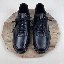 Thorogood USA Made Black Leather Work Shoes Vibram Sole 13W New Union