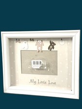 White Baby Picture Frame   My Little Love  Pic 4X6 Frame 11.5X9X1