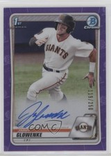 2020 Bowman Draft Chrome Picks Purple Refractor 119/250 Jimmy Glowenke Auto 0c6
