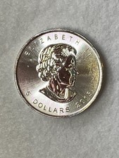 2015 Canadian Silver Maple Leaf 1oz .999 Silver $5 Coin Uncirculated Royal Mint