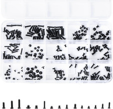 300Pcs Black Laptop Notebook Computer Replacement Screws Kit for Lenovo Toshiba