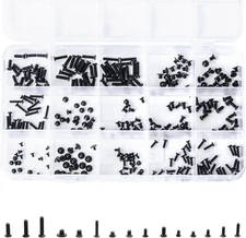 300Pcs Black Laptop Notebook Computer Replacement Screws Kit for Lenovo Toshiba