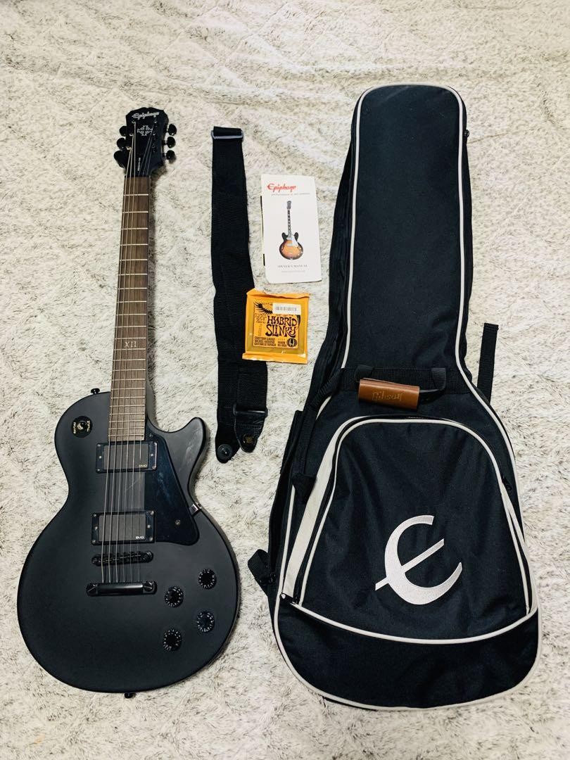 Electric Guitar Epiphone Goth Les Paul Studio Pitch Black