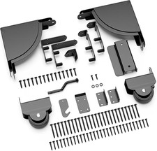 Heavy Duty Sliding Gate Kit with Wheels for Outdoor Wooden Fences