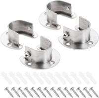 4 StüCk U-FöRmige 25 Mm Edelstahl Kleiderstange BeschläGe
