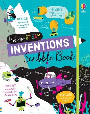 Inventions Scribble Book by Usborne Hardcover Book