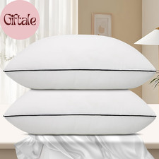 Hotel Collection Bed Pillows for Sleeping 2 Pack Standard Size Cooling Pillows S