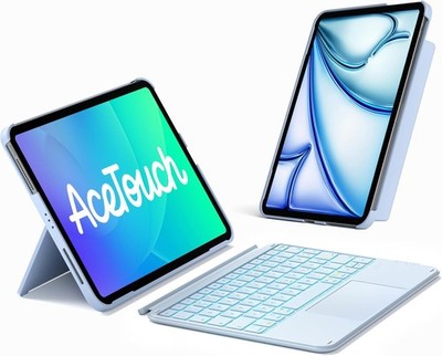 Inateck Tastatur für iPad 11/10 Gen,iPad Air/Pro 11 Zoll ,7-FarbigerBeleuchtung