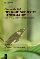 Oblique Subjects In Germanic | JóHanna BarðDal | Buch | XIV | Englisch | 2023