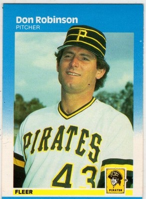 1987 Fleer Baseball Don Robinson No. 622 Pittsburgh Pirates