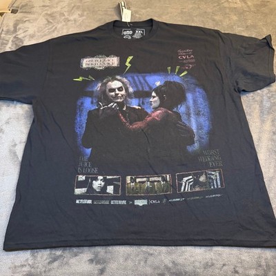 Beetlejuice Graphic T Shirt The Juice Is Loose Worst Wedding Ever Mens XXL Black