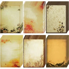 SOOKOO 48 Pcs Assorted Color Writing Stationery Paper, Letter Style 02 