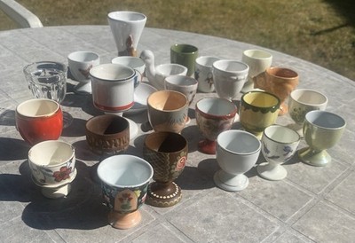 Konvolut 20 Eierbecher Restposten teils Vintage