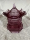 DEPRESSION GLASS CONTAINER Tiara Indiana Glass Pagoda - Rare Rose Colored  8"