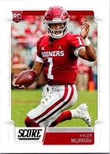 2019 Panini Score Football Kyler Murray Rookie Card No. 384. rookie card picture