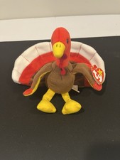 Ty Beanie Baby - GOBBLES the Turkey (5.5 Inch) MWMTs Stuffed Animal Toy