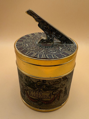   Vintage Kaywoodie Japanese Compass Humidor Old World Map Zodiac 7.5 