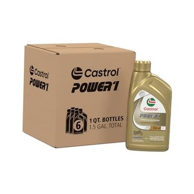  Power1 4T Full Synthetic Pack of 6 1 Quart 5W-40 Motorcycle Oil
