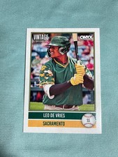 2026 Onyx Baseball Leo De Vries Base Card Oakland Athletics