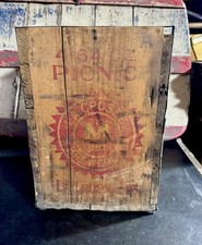 Rare Vintage La Crosse Breweries Wood Picnic Beer Bottle Crate Box Antique