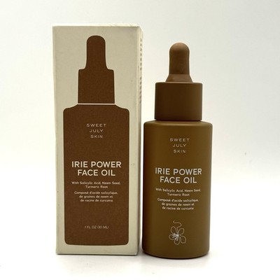 Sweet July Skin Irie Power Face Oil 1 fl oz with Salicylic Acid Neem Turmeric