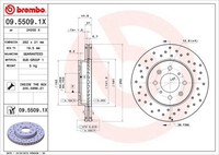 2X Bremsscheibe Vorne Brembo 0955091X FÜR Honda Lotus Mg Rover