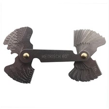 2 in 1 Thread Gauge, Metric 60 Degree and Whitworth 55 Degree Metric and...