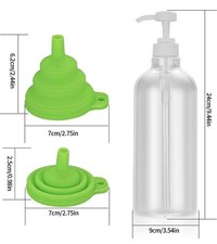 Leere Pumpflasche Kunststoff nachfüllbar Handwaschspender Lotion Seife 1000ml 1L