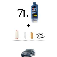 Hoffcar Set Service 4 Filter Und 7L ÖL FüR BMW Serie 7 (E65, E66) 730D 170Kw Ab