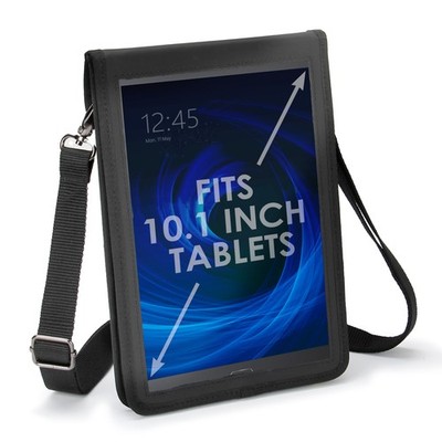 USA GEAR 10 inch Tablet Case - Tablet Holder with Shoulder Strap (Black)