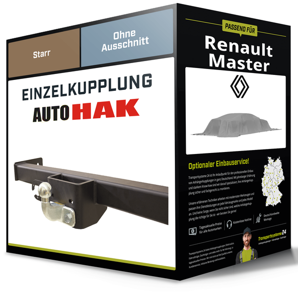 Starre AnhäNgerkupplung für Renault Master 06.2024-Jetzt IV Auto Hak AHK-image