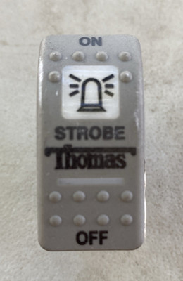 Grey Carling Thomas Bus On Off Strobe Rocker Switch 52003730 New Old Stock