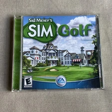 Sid Meier's Sim Golf (PC 2001 CD-ROM) Video Game EA GAMES Y2K Sports Simulation
