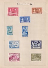 Bechuanaland Stamps on 2 Pages