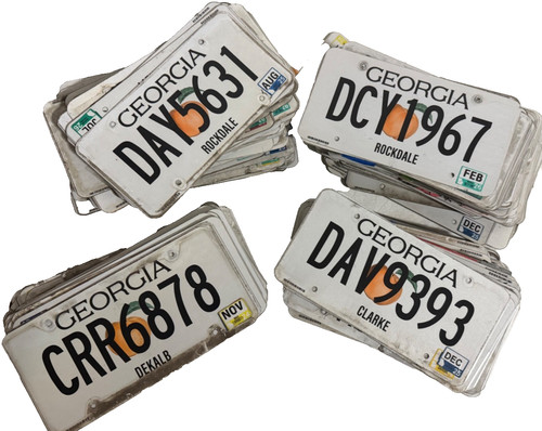 Georgia Peach License Plate Bulk Lot -MIXED CONDITION- 100 Pieces - $HIPS FREE