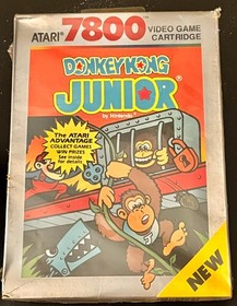 New & Factory Sealed Donkey Kong Junior (Atari 7800) Silver Box VERY RARE! 1988