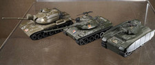 vintage Hong Kong / Plasty Metallpanzer Panzer IV , AMX 30 , M60 A1