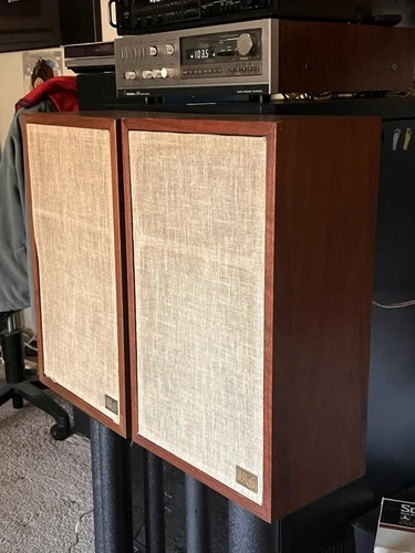 Vintage Acoustic Research AR6 Speakers New Surround, Clean Cabinets Beautiful image 2